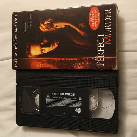 6/$15 Perfect Murder 1998 Thriller Suspense vhr tape - Picture 4 of 4